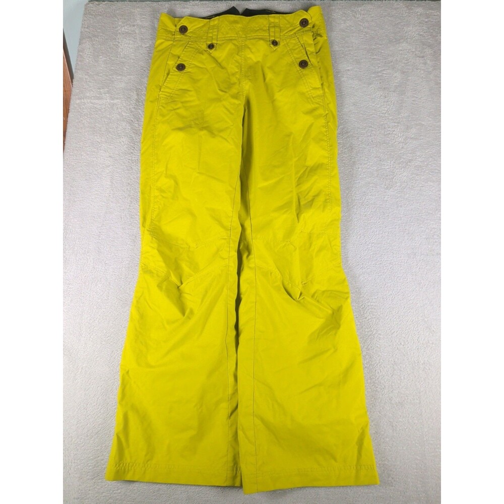 Columbia Omni Tech Ski Pants Women's XS Hi Viz Yellow Waterproof Breathable